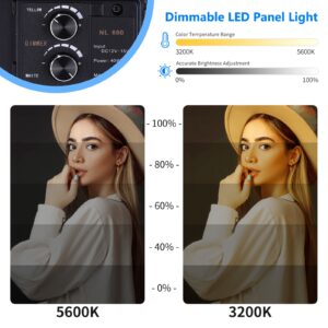 Neewer Metal Bi-Color LED Video Light for YouTube, Product Photography, Video Shooting, Durable Metal Frame, Dimmable 660 Beads 4